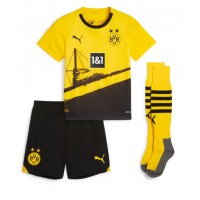 Borussia Dortmund Sebastien Haller #9 Hemmatröja Barn 2023-24 Kortärmad (+ Korta byxor)